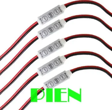 

Mini led controller 12v 3 key single color dimmer brightness adjustable 12A for led 3528 5050 strip light CE&ROHS by DHL 100pcs