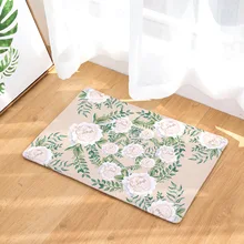 CAMMITEVER розы коврик с листьями абсорбирующий Слип Гостиная Ванная комната Кухня Спальня Коврик для двери пол Прихожая журнальный столик коврик