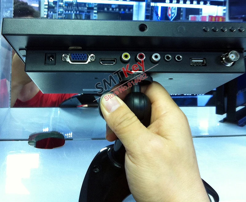9.7inch Metal Professional CCTV monitor 4 video way input by HDMI / VGA / BNC / AV video input multi video monitor