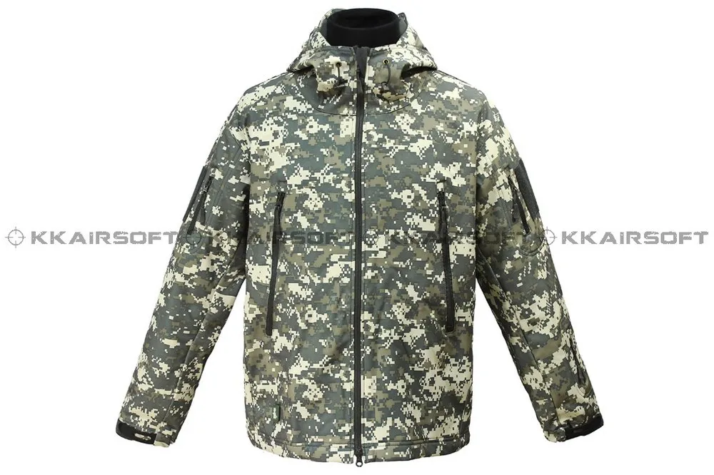 TAD Мужская водонепроницаемая ветровка на молнии(Multicam TAN GRAY BK ACU OD) CL-05 зимняя куртка