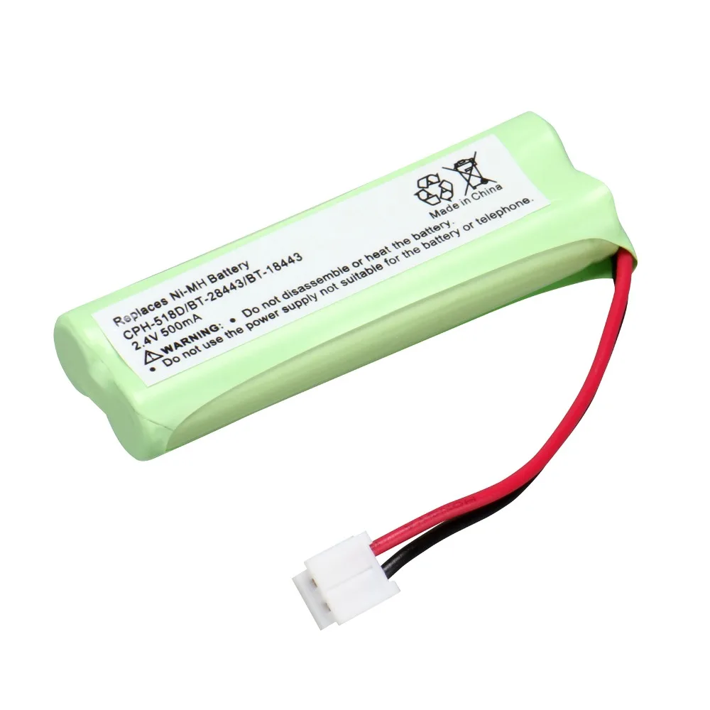 1~ 10 шт Anmas power 2,4 V 500mAh NiMH аккумуляторная батарея заменяет Аккумулятор телефона BT-28443 CPH-518D