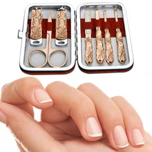 7 шт./компл. инструменты для маникюра и педикюра кусачки для ногтей набор для ухода за волосами из нержавеющей стали инструменты для ухода за кожей OA66