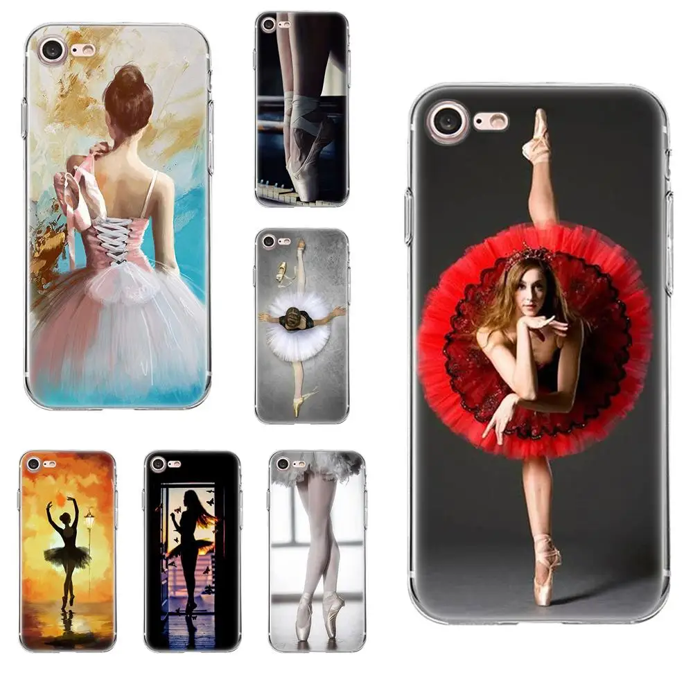 Tpwxnx балетные костюмы танцор Акварельная живопись для Apple iPhone 4 4S 5 5C 5S SE 6 S 7 8 плюс X