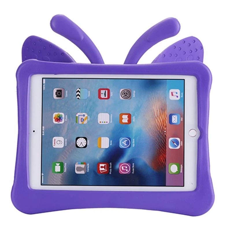 Online For ipad 2018 case, butterfly design EVA cover with stand for kids para shell coque for ipad air air 2 pro 9.7 2017 case