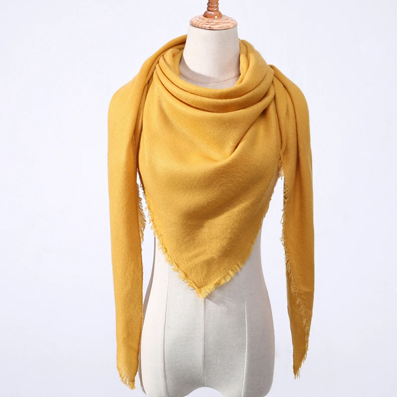 Новинка 2019 года для женщин Весна треугольники шарф плед теплый кашемир шарфы для женские шали пашмины леди бандана обертывания одеяло