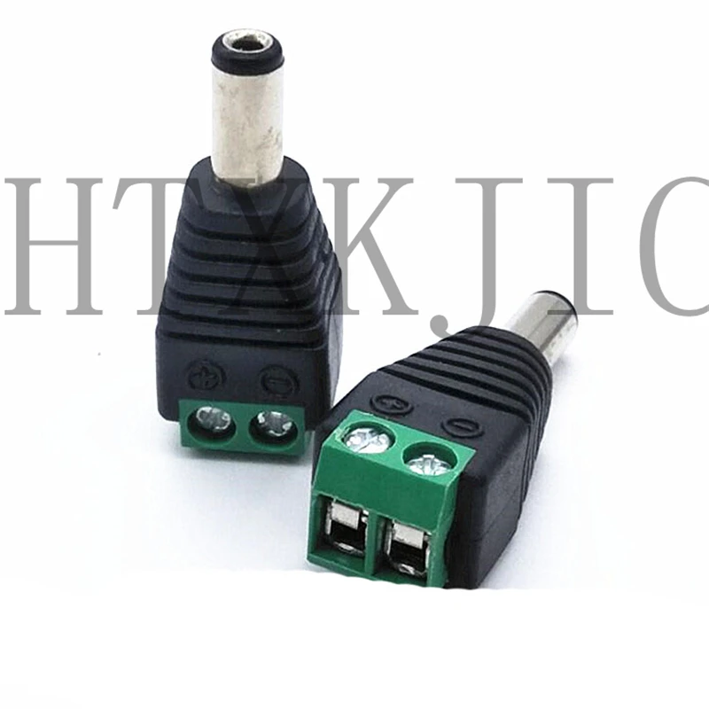 1Pair CCTV Cameras 2.1 x 5.5 5.5*2.1mm Male Female DC Power Plug Jack