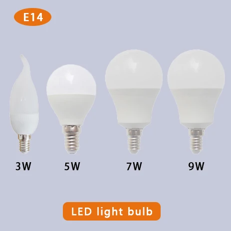 Светодиодный светильник E27, реальная мощность, светодиодный светильник B22, 3 Вт, 5 Вт, 7 Вт, 9 Вт, 12 Вт, 15 Вт, 18 Вт, 220 В, светодиодный светильник E14, лампада, ампула, бомба для настольной лампы