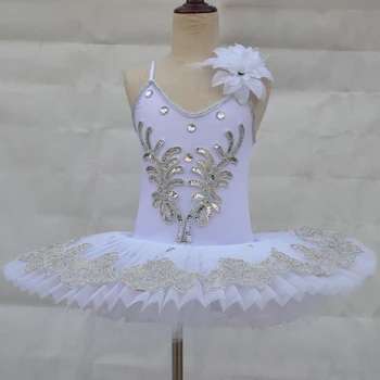 

Hot!!2018 New Children Professional Ballet Tutus Blue black rose white Ballet Dance Clothes Girl Puff Skirt Costume Tutu Skirt