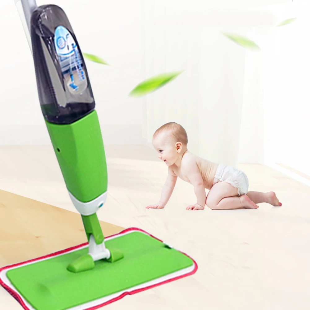 

Spray Mop Cleaning Cloth Head Combination Wooden Floor Ceramic Tile Automatic Mop Dry Home Cleaning Tools HWC