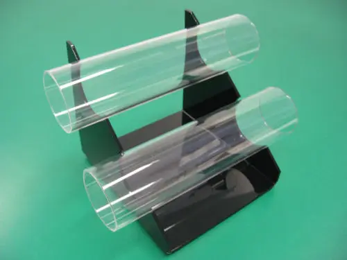 2 Tier Acrylic Jewelry Display Shelf Watch Bracelet Holder Stand Rack Clear And Black