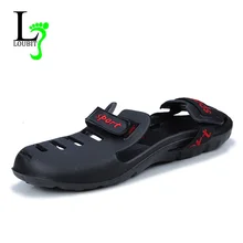 Летние мужские сандалии с закрытым носком; модные мужские сандалии; гибкие слипоны; мужские сандалии; большие Size39-45