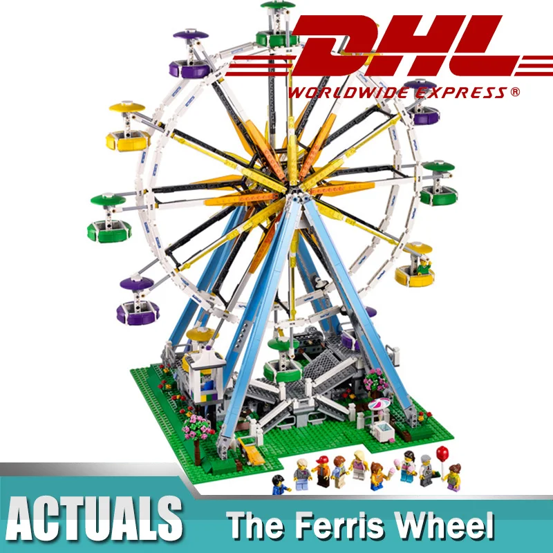 

New City Street View The Ferris Wheel Model Building Assembling Block Bricks Compatible legoing Self-Locking Educational Toy