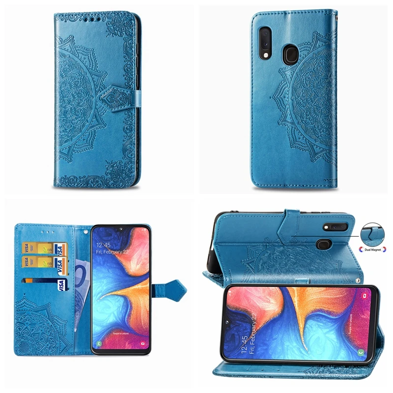Кожаный чехол бумажник для LG K50 Q60 sony XZ4 Compact Galaxy A90 A80 A20E huawei P Smart Z Y9 Prime 2019 с