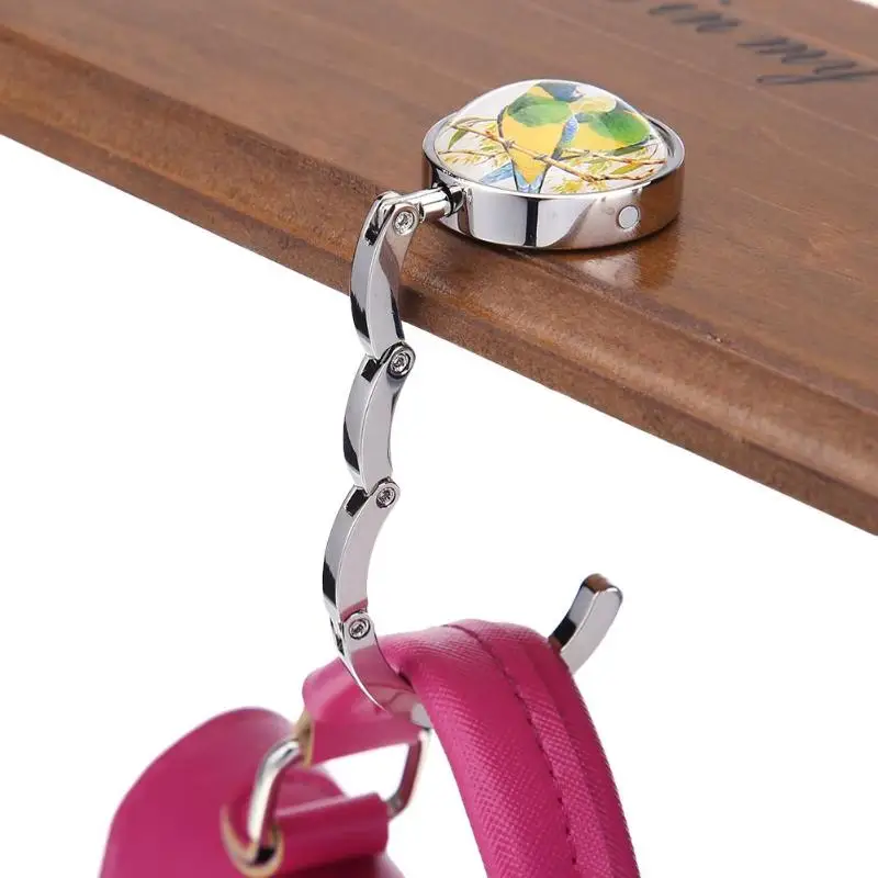 Bag Hook For Table Portable Foldable Metal Handbag Hook Zinc alloy Hanger Table Bag Purse
