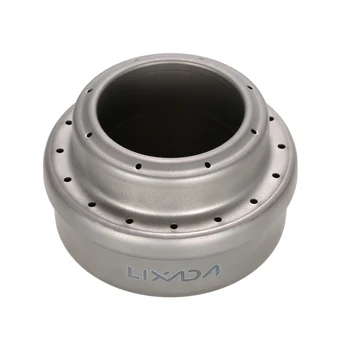 

Lixada Outdoor Camping Mini Alcohol Portable Stove 70ml Ultralight Liquid Titanium Camping Stove with Storage Sack
