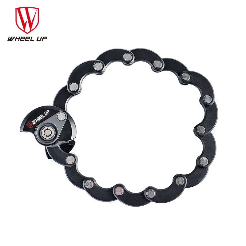 WHEEL UP Bike Lock Folding Anti Theft Chain Lock Rear Wheel Bicycle Lock Mini Lock Steel Mountain Bicycle Accessories Multicolor WHEEL UP Bike Lock Folding Anti Theft Chain Lock Rear Wheel Bicycle Lock Mini Lock Steel Mountain Bicycle Accessories Multicolor