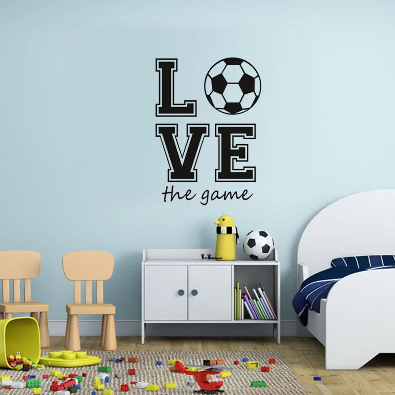 

Football Fans Sport Game Wall Sticker Creative Wall Art Soccer Wallpaper Mural Sport Wall Decals Bedroom Decor Home Decoration