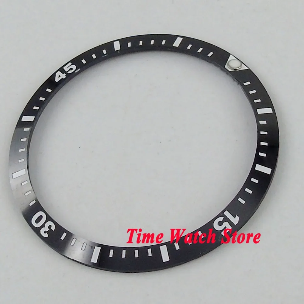 New high quality Solid 41mm black ceramic bezel insert fit for men's watch B49 | Наручные часы