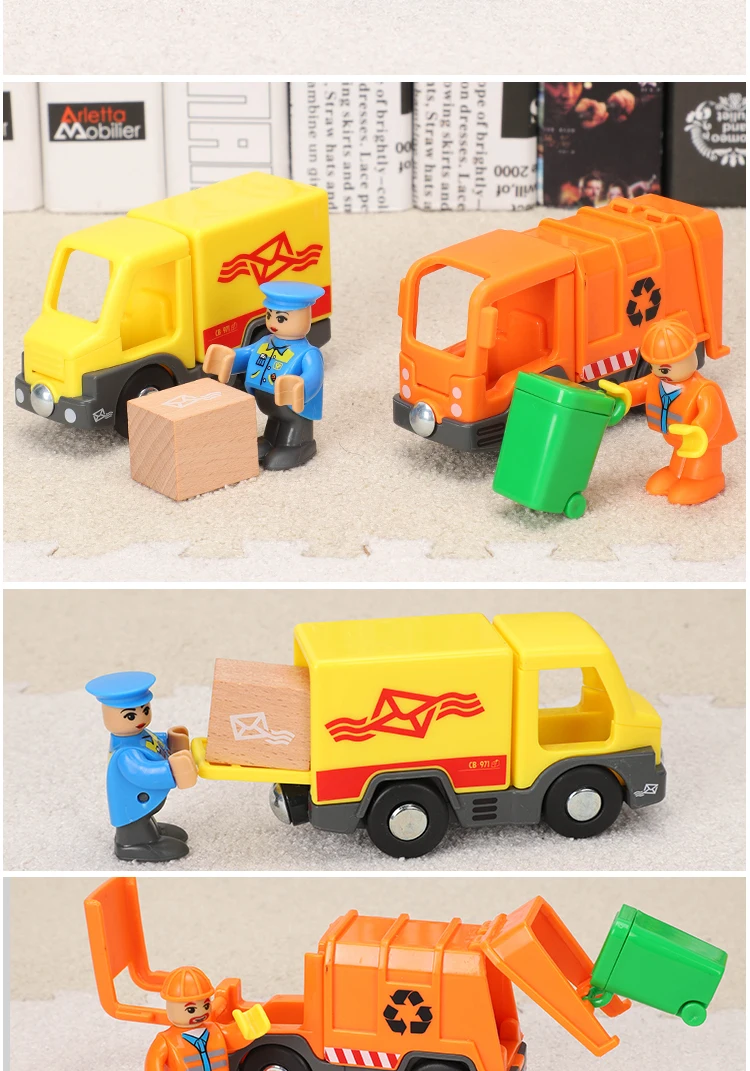 Магнитный поезд автомобиль звук и свет скорой помощи полицейский автомобиль пожарная машина совместимый Т-Гомы деревянный трек игрушка автомобиль игрушки для детей