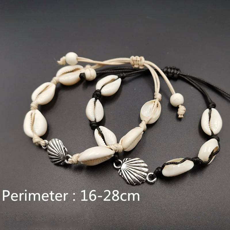 

Sale Bohemian Natural Sea Shell Conch Bracelet Anklets For Women on Leg Chain Silver Shell Gold Boho Anklet Beach Foot Jewelry