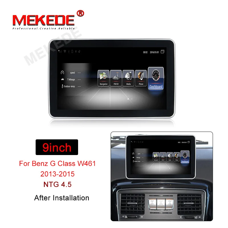 MEKEDE Android 9inch 3G RAM 32G ROM For Benz G Class W461(2013-) NTG4.5 Car audio gps radio cassette wifi bluetooth