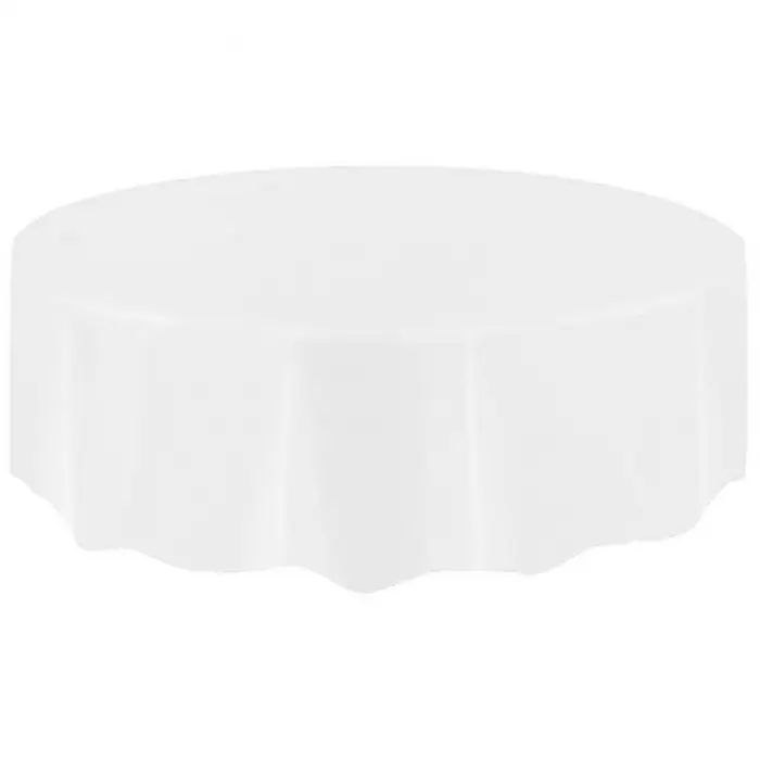 Plastic Circular Table Cloth Cover Disposable Party Home Wipe Clean Tablecloth TB Sale