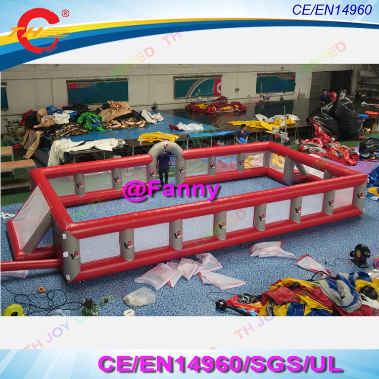 Free Air Ship ,15*8m Giant Inflatable Soccer Football Pitch Court