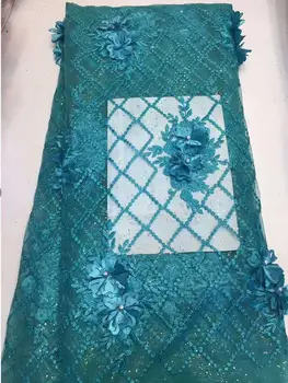 

African lace fabric 3028-5 embossed loose gold powder French lace fabric wedding evening dress fabric high quality tulle
