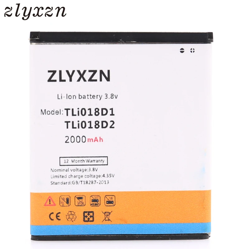 

2000mAh TLi018D1 Battery TLi018D2 For Alcatel One Touch Pop D5 Dual 5038x OT5038X Pop 3 5015D OT 5016 battery