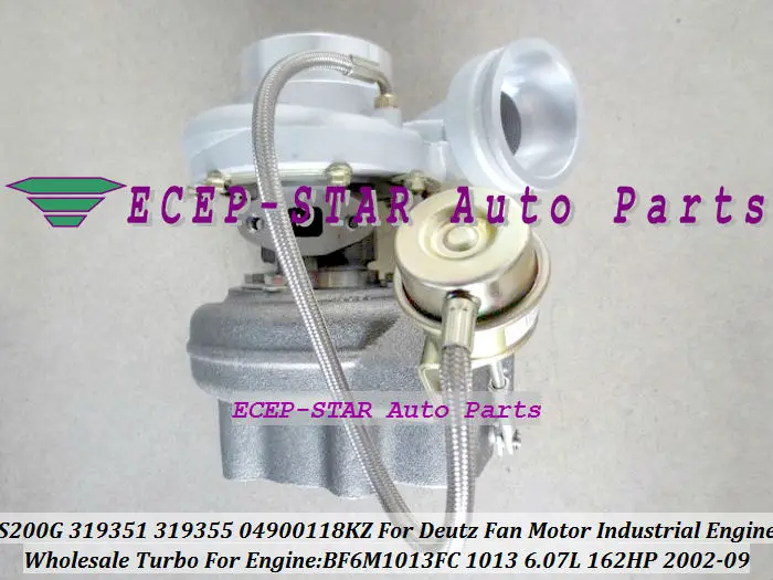S200G 319351 319355 04900118KZ Turbo Turbocharger For Deutz Fan Motor Industrial Engine 2002-09 BF6M1013FC 1013 6.07L 162HP (3)
