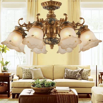 

Retro Resin led Lamps Nordic Chandelier Bedroom Dining Room Light Fixtures Living Room Chandeliers Staircase led Hanging Lamps