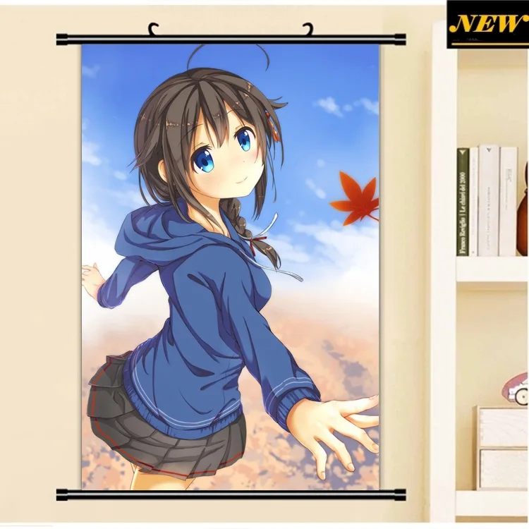 40X60 см флотская коллекция shigure верблюжья лапка лоли мультфильм аниме Настенная