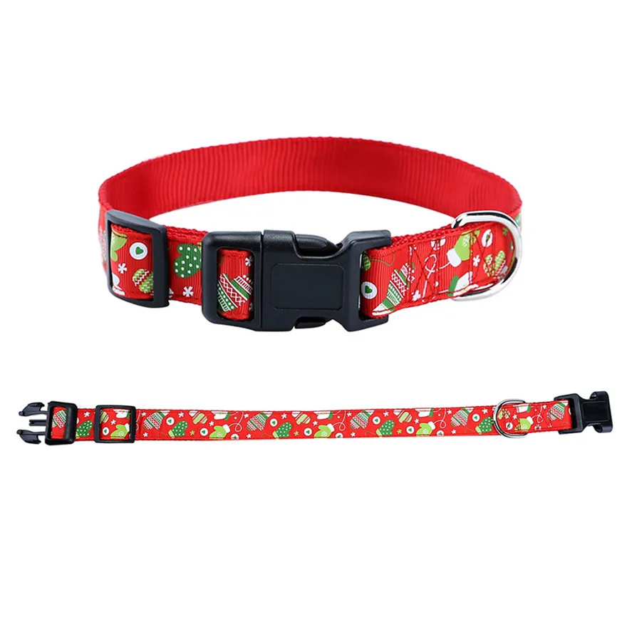 2017 HOT! Dog Collar Christmas Design Pet Dog Collar Christmas Pet