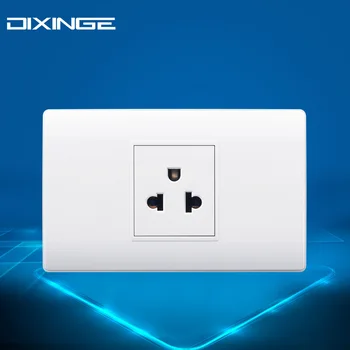 

Type 118mm southeast Asia Thailand Malaysia American standard multi-function wall power outlet three-hole single socket 127-250V