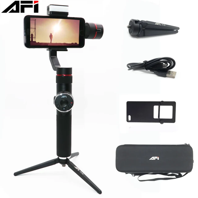 $US $89.82  AFI V5 3-Axis Handheld Smartphone Gimbal Phone Stabilizer for iPhone 11 11Plus XS X 8Plus 8 7P 6S S