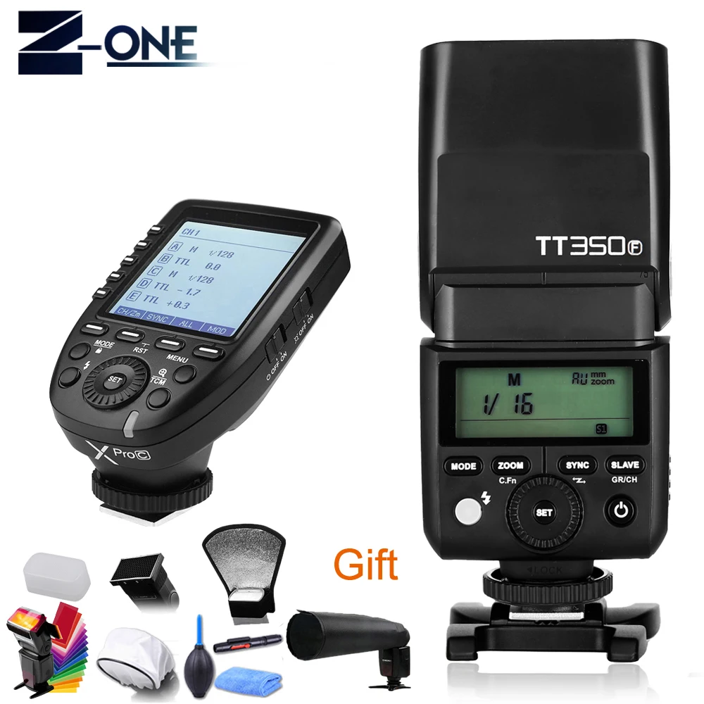 GODOX Mini TT350F Speedlite TTL HSS 2.4GHz 1/8000 s GN36 Flash Pocket