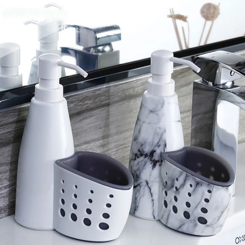

New Multifunction Kitchen Bathroom Liquid Detergent Storage Box Rack Cleaning Sponge Drainboard Soap Holder