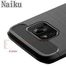 

Shockproof Phone Case For Samsung Galaxy S6 S6 Edge S7 S7 Edge S8 S8 Plus Case New Carbon Fiber Soft TPU Drawing Cover