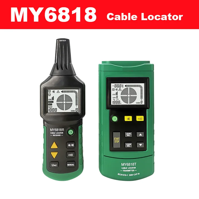 

Digital MS6818 advanced wire tester tracker multi-function Cable detector 12~400V Pipe Locator Meter With blacklight