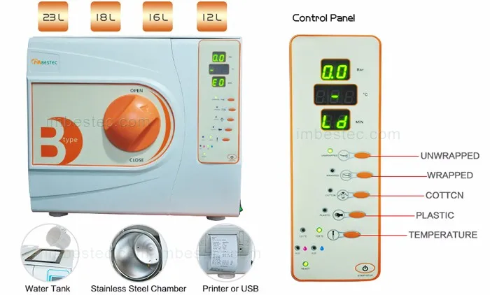 23L класс B стоматологический Автоклавный стерилизатор в Австралию