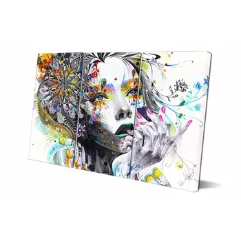 

Drop shipping 3 Panel printed painting Abstract characters Wall Art Picture Home Decoration Living Room Modern painting LS787