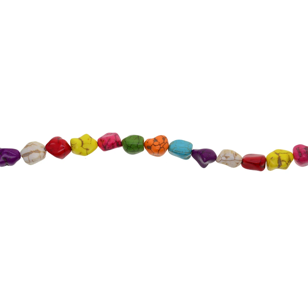 Colorful Tube / Nuggets / Turtle / Cross Natural Stone Beads Charm For Jewelry Making Loose Spacer Beads DIY Necklaces Bracelets