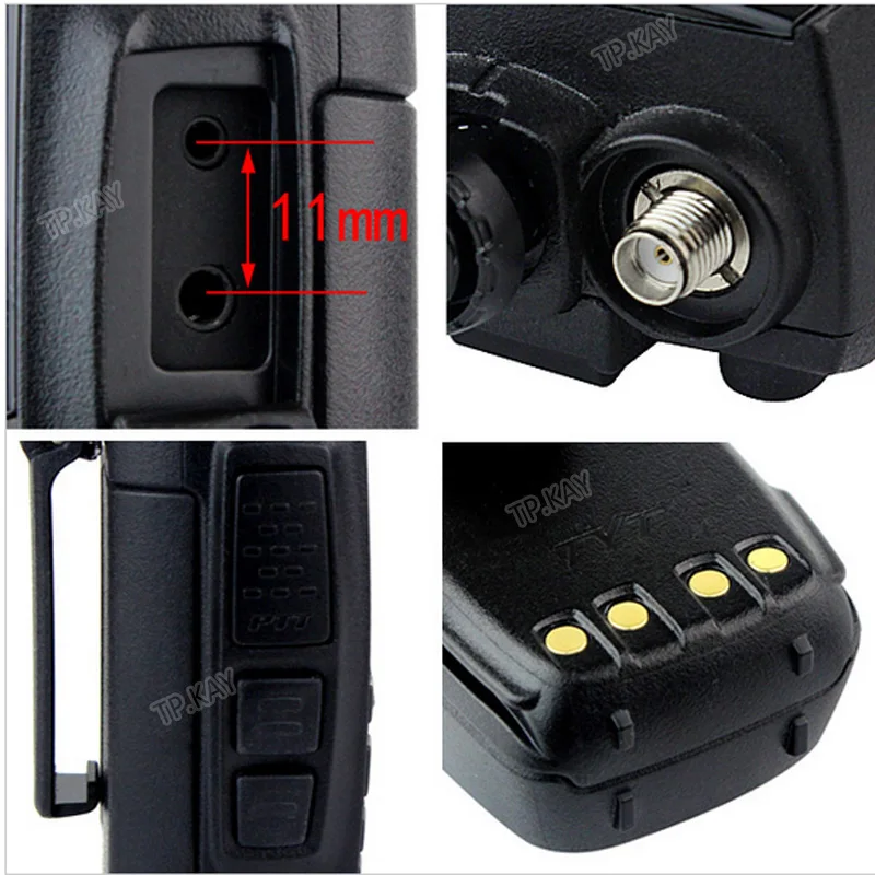 New GPS TYT Digital And Analog Combined Dual Band Color Screen Display VHF UHF Walkie Talkie 