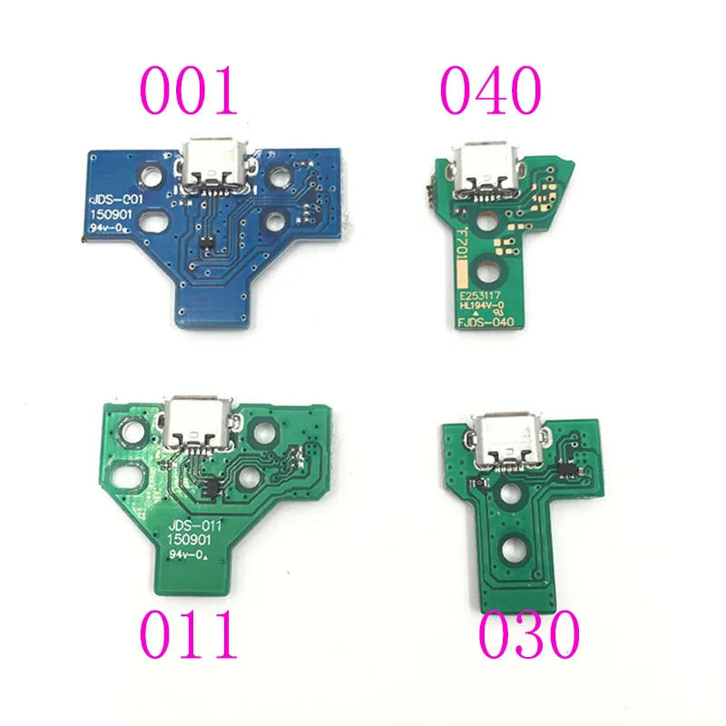 

60PCS For PS4 Controller Micro USB Charging Socket Circuit Board JDS-040 JDM 030 001 011