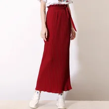 Летняя новая шифоновая плиссированная Нижняя часть тела шифоновая юбка
