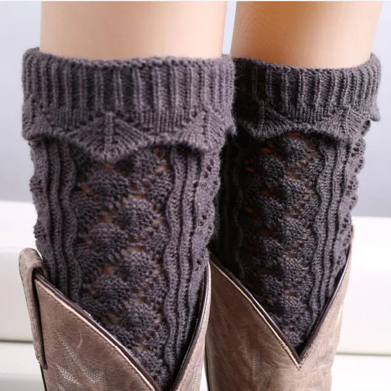 1 пара, гетры длиной 21,5 см, теплые длинные носки, 9 цветов, модные вязаные носки для женщин, Calentadores De Piernas