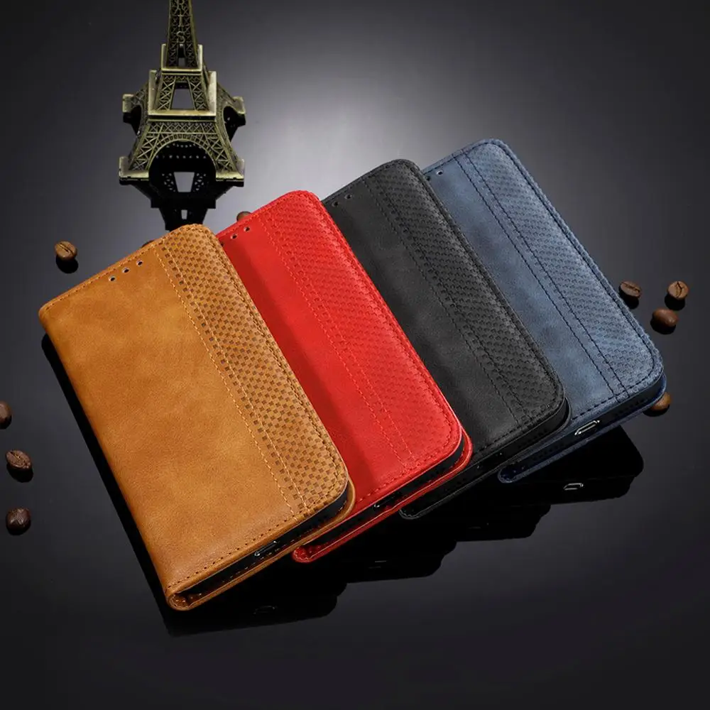 

For Sharp Aquos Sense 2 SH-01L Case Wallet Flip Style Vintage Leather Phone Cover For Sharp Aquos Sense2 Shv43 with Photo frame