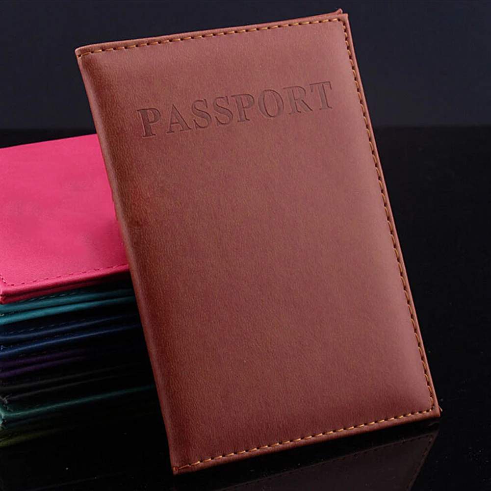 Унисекс, зажим для паспорта, для женщин и мужчин, держатель для паспорта, иммитационная кожа, для путешествий, Обложка для паспорта, органайзер для карт, чехол