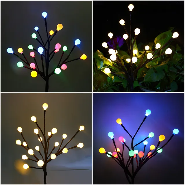 LED Solar Power Tree Light Garden Outdoor Yard Lawn Landscape Lamp Decor Solar Light Outdoors