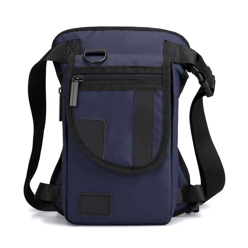 Мужская модная Водонепроницаемая нейлоновая поясная сумка для езды на мотоцикле, поясная сумка для путешествий, поясная сумка для мужчин - Цвет: Blue Leg Bag
